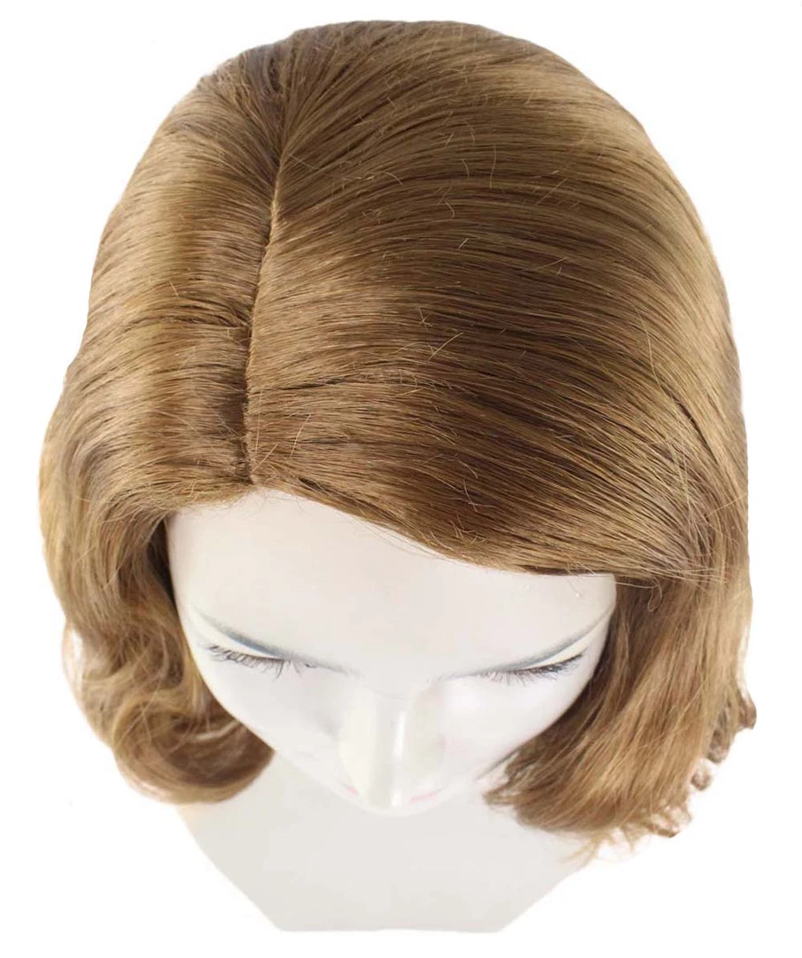 HPO Mad Men Betty Draper Wig | Medium Brown Fancy Wig | Premium Breathable Capless Cap Women's