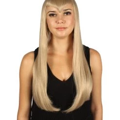 HPO Long Vampiress Wig | Horror Ghost Queen Fancy Halloween Wig | Premium Breathable Capless Cap