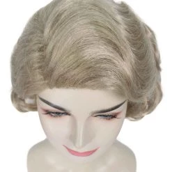 HPO Women's Women Short Wavy Blonde Wig | Premium Breathable Capless Cap