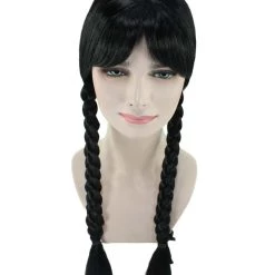 HPO Dutch Girl Braided Wigs | Colonial Character Cosplay Wigs Multiple Colors | Premium Breathable Capless Cap Women's