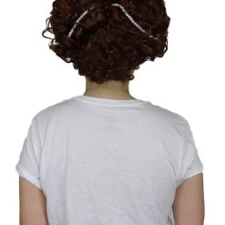 HPO Womens Renaissance Lady Wig | Super Size Historical Brown Wig Women's