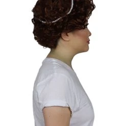 HPO Womens Renaissance Lady Wig | Super Size Historical Brown Wig Women's
