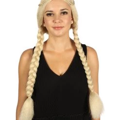 HPO Womens Renaissance Girl Wig | Party Ready Fancy Cosplay Halloween Wig | Premium Breathable Capless Cap