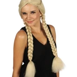 HPO Womens Renaissance Girl Wig | Party Ready Fancy Cosplay Halloween Wig | Premium Breathable Capless Cap