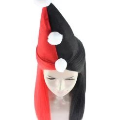 HPO Women's Womens Clown Girl Styles Wig With Hat | Character Cosplay Halloween Wig | Premium Breathable Capless Cap