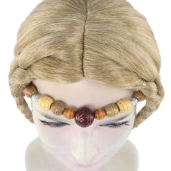 HPO Women's Womens Medieval Renaissance Wig | Elegant Princess Braided Blonde Wig | Premium Breathable Capless Cap