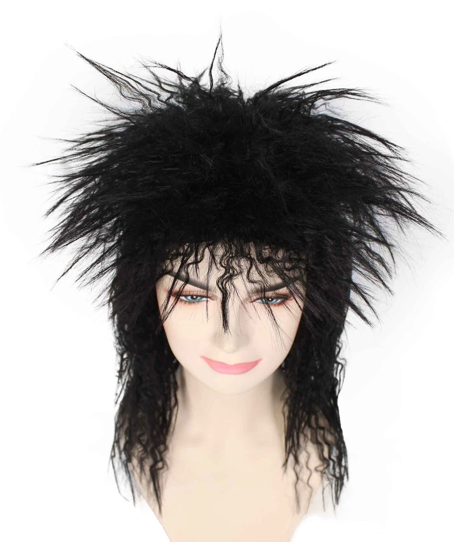 HPO Women Funky Style Black Wig | Premium Breathable Capless Cap