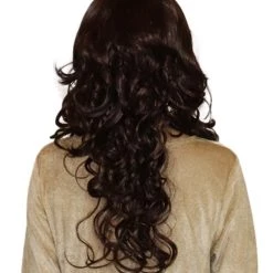 HPO Women's Womens Long Curly Super Model Wig | Natural Looking Fancy Wig Premium Breathable Capless Cap