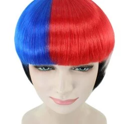 FLAGWIGS Women Patriotic South Korean Flag Bob Wig | Premium Breathable Capless Cap
