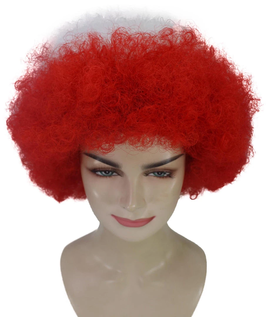 FLAGWIGS Poland Flag Sport Afro Halloween Wig Women's