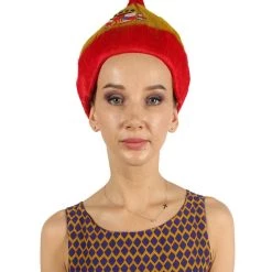 FLAGWIGS Women's Spain Flag Sport Troll Wig | National Pride Red Yellow Wig | Premium Breathable Capless Cap