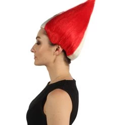 FLAGWIGS Women's Peru Flag Sports Troll Wig | Premium Breathable Capless Cap