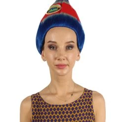FLAGWIGS Women's Flag Troll Wigs | Costa Rica | Patriotic Character Cosplay Halloween Wigs | Premium Breathable Capless Cap
