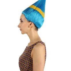 FLAGWIGS Sweden Flag Wig | Sport Troll Wig | Premium Breathable Capless Cap Women's