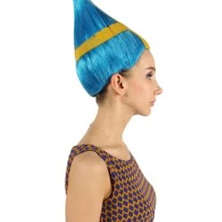 FLAGWIGS Sweden Flag Wig | Sport Troll Wig | Premium Breathable Capless Cap Women's