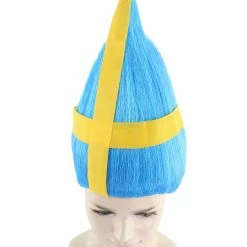 FLAGWIGS Sweden Flag Wig | Sport Troll Wig | Premium Breathable Capless Cap Women's