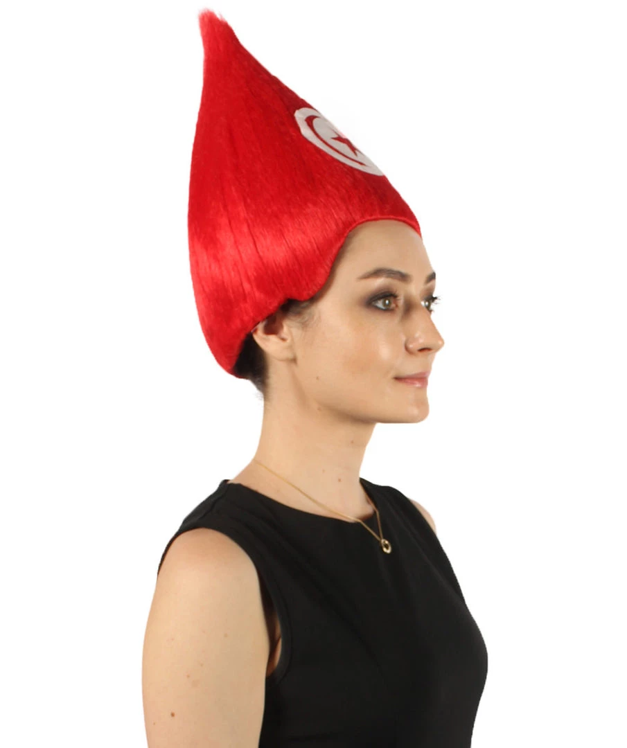FLAGWIGS Women's Tunisia Flag Sport Troll Wig | Premium Breathable Capless Cap