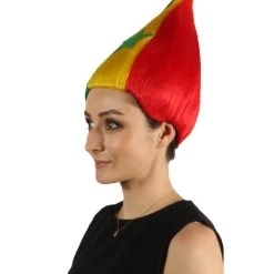 FLAGWIGS Women's Senegal Flag Sport Troll Wig | Premium Breathable Capless Cap