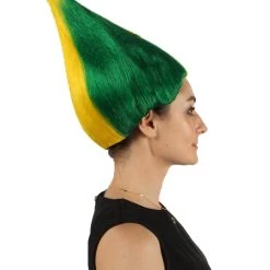 FLAGWIGS Women's Senegal Flag Sport Troll Wig | Premium Breathable Capless Cap