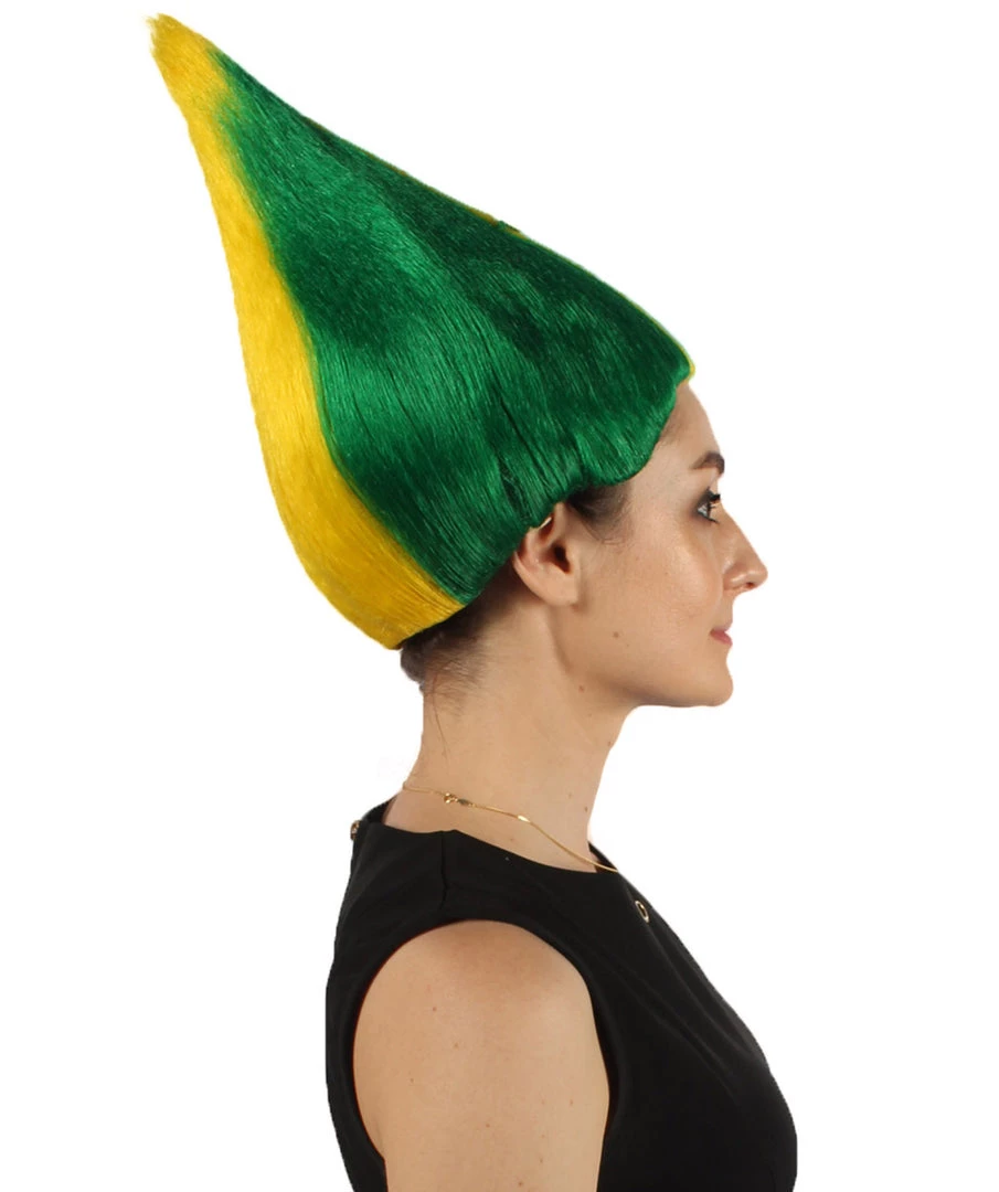 FLAGWIGS Women's Senegal Flag Sport Troll Wig | Premium Breathable Capless Cap