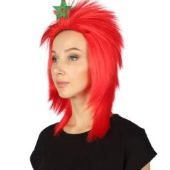 FLAGWIGS Morocco Flag Sport Mullet Wig | Premium Breathable Capless Cap
