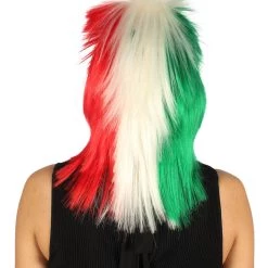 FLAGWIGS Flag Sport Mullet Wig | National Pride Sport Wig | Premium Breathable Capless Cap