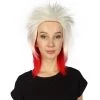 FLAGWIGS Women's Poland Flag Sport Mullet Wig | Premium Breathable Capless Cap