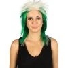 FLAGWIGS Nigeria Flag Sport Mullet Wig | Premium Breathable Capless Cap Women's