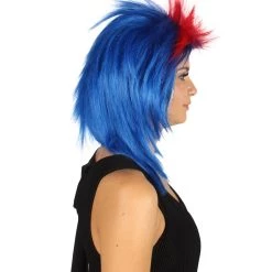 FLAGWIGS Flag Sport Mullet Wig | National Pride Sport Wig | Premium Breathable Capless Cap