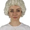 HPO Women's Womens Colonial Lady Historical Wigs | Lt. Blonde Cosplay Wig | Premium Breathable Capless Cap