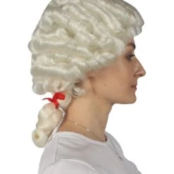 HPO Women's Womens Colonial Lady Historical Wigs | Lt. Blonde Cosplay Wig | Premium Breathable Capless Cap