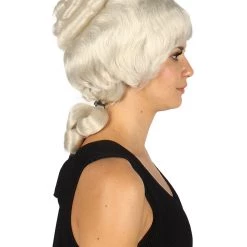 HPO Women's Womens Colonial Lady Wig Lt. Blonde | Premium Breathable Capless Cap