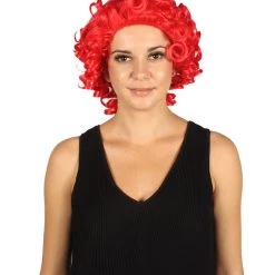 HPO Women's Womens Colonial Historical Curly Wig | Multiple Colors | Premium Breathable Capless Cap