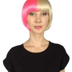 HPO Womens Two-tone Short Bob Wig | Multiple Color Collection | Premium Breathable Capless Cap