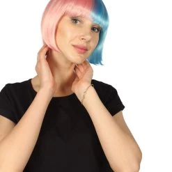 HPO Womens Two-tone Short Bob Wig | Multiple Color Collection | Premium Breathable Capless Cap