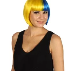 HPO Womens Two-tone Short Bob Wig | Multiple Color Collection | Premium Breathable Capless Cap