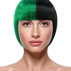 HPO Womens Two-tone Short Bob Wig | Multiple Color Collection | Premium Breathable Capless Cap