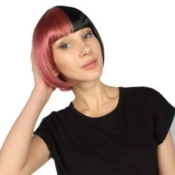 HPO Womens Two-tone Short Bob Wig | Multiple Color Collection | Premium Breathable Capless Cap