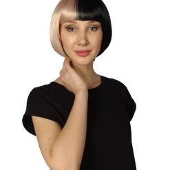 HPO Womens Two-tone Short Bob Wig | Multiple Color Collection | Premium Breathable Capless Cap