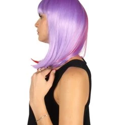 HPO Womens Two-tone Medium Bob Wig | Multiple Color Collection | Premium Breathable Capless Cap Women's Wigs