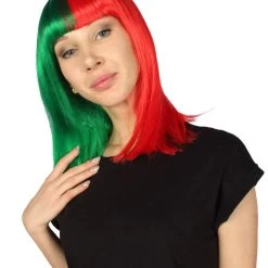 HPO Womens Two-tone Medium Bob Wig | Multiple Color Collection | Premium Breathable Capless Cap Women's Wigs