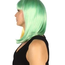 HPO Womens Two-tone Medium Bob Wig | Multiple Color Collection | Premium Breathable Capless Cap Women's Wigs