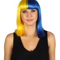 HPO Womens Two-tone Medium Bob Wig | Multiple Color Collection | Premium Breathable Capless Cap Women's Wigs