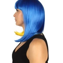 HPO Womens Two-tone Medium Bob Wig | Multiple Color Collection | Premium Breathable Capless Cap Women's Wigs