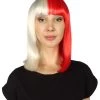 HPO Womens Two-tone Medium Bob Wig | Premium Breathable Capless Cap