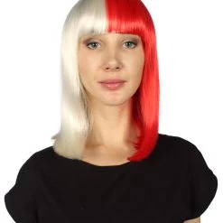 HPO Womens Two-tone Medium Bob Wig | Premium Breathable Capless Cap