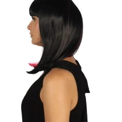HPO Womens Two-tone Medium Bob Wig | Multiple Color Collection | Premium Breathable Capless Cap Women's Wigs