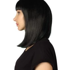 HPO Womens Two-tone Medium Bob Wig | Multiple Color Collection | Premium Breathable Capless Cap Women's Wigs