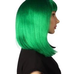 HPO Womens Two-tone Medium Bob Wig | Multiple Color Collection | Premium Breathable Capless Cap Women's Wigs