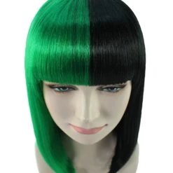 HPO Womens Two-tone Medium Bob Wig | Multiple Color Collection | Premium Breathable Capless Cap Women's Wigs